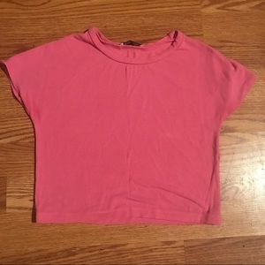 Zara pink crop top
